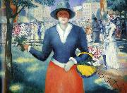 Kazimir Malevich Flowergirl oil